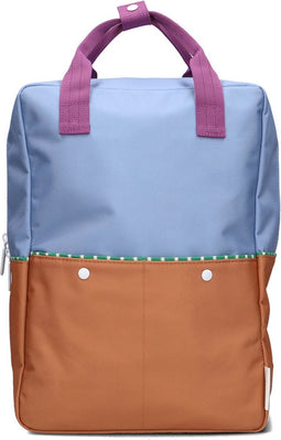 Sticky Lemon Backpack/Boekentas Large Better Together - Colourblocking - Badminton Blue - Leather Ball