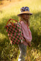 Sticky Lemon Backpack/Boekentas Large Farmhouse - Checkerboard - Sprout Green - Flower Pink