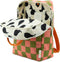 Sticky Lemon Backpack/Boekentas Large Farmhouse - Checkerboard - Sprout Green - Flower Pink