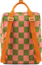 Sticky Lemon Backpack/Boekentas Large Farmhouse - Checkerboard - Sprout Green - Flower Pink