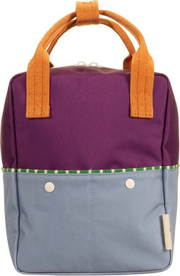Sticky Lemon Backpack/Boekentas Small Better Together - Colourblocking - Purple Tights - Badminton Blue