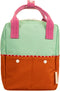 Sticky Lemon Backpack/Boekentas Small Better Together - Colourblocking - Towel Green - Gravel Orange