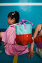 Sticky Lemon Backpack/Boekentas Small Better Together - Colourblocking - Towel Green - Gravel Orange