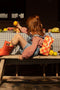 Sticky Lemon Backpack/Boekentas Small Farmhouse - Checkerboard - Pear Jam - Ladybird Red