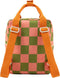 Sticky Lemon Backpack/Boekentas Small Farmhouse - Checkerboard - Sprout Green - Flower Pink