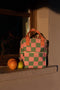 Sticky Lemon Backpack/Boekentas Small Farmhouse - Checkerboard - Sprout Green - Flower Pink