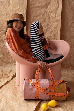 Sticky Lemon bucket hat corduroy walnut brown - Zomer Kinderhoed - 52 CM - Vissershoed - Zonnehoed