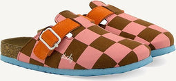 Sticky lemon Clogs kind - Kinder klompen - Willow brown + Flower pink - Maat 35