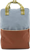 Sticky Lemon Rugzak Large colourblocking - blueberry + willow brown - pear green