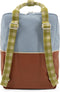 Sticky Lemon Rugzak Large colourblocking - blueberry + willow brown - pear green