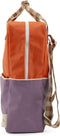 Sticky Lemon Rugzak Large colourblocking - orange juice + plum purple - schoolbus brown