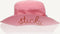 Sticky Lemon Sun hat - Zomer Kinderhoed - 54 CM - Vissershoed - Zonnehoed - Pink flower + willow brown