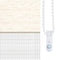 vidaXL - Zebra - rolgordijn - 60x200 - cm - stofbreedte - marmerbeige - 55,9 - cm