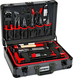 STIER universeel gereedschapsassortiment in aluminium koffer, 144 stuks