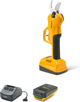 Stiga SC 100e Kit Accu Snoeischaar | 1 serie | 0,5 kW | inductie | 30 mm snoeibreedte. 3 pre-set standen | incl. 1 x 20V E 24 accu + C 215 S lader - 257022001/ST1