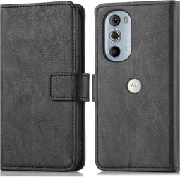 iMoshion Hoesje Geschikt voor Motorola Edge Plus (2022) / Edge 30 Pro Hoesje Met Pasjeshouder - iMoshion Luxe Bookcase - Zwart