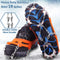 Stijgijzers voor Bergschoenen - Schoenklauwen met 19 Roestvrijstalen Tanden Spikes - IJs Spikes - Sneeuwketting - Trekking Winter Outdoor: