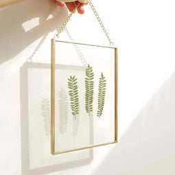 Stijlvolle Hangende Fotolijst met Koperen Afwerking - Perfect voor Decoratie 25x20