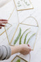 Stijlvolle Hangende Fotolijst met Koperen Afwerking - Perfect voor Decoratie 25x20