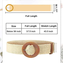 Stijlvolle Rieten Taillebanden - Voeg Flair Toe aan Elke Outfit - Set van 4!