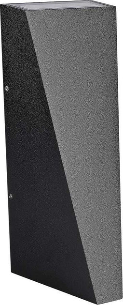 V-TAC VT-826-B-N Driehoek LED Wandlampen - Zwart - IP65 - 4W - 450 Lumen - 3000K