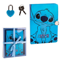 Stitch Dagboek Meisjes Jongens - Met Slot - Glimmend - Cadeauverpakking - Kinderen