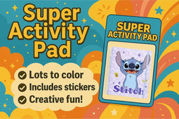 Stitch Super Activiteiten Album Tekenen Kleuren Stickers