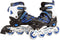 Street Rider Inline Skates - Semi-softboot - 4 wielen met remblokje - Blauw/zwart Maat 29-32