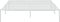 vidaXL - Bedframe - metaal - wit - 160x200 - cm