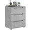vidaXL - Dressoir - 60x40x73 - cm - spaanplaat - betongrijs - betongrijs