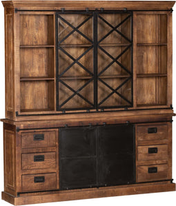 D - Livingfurn - Kabinetkast Tamar - 45x200x220 - Mangohout - Bruin