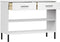 vidaXL - Wandkast - met - metalen - poten - OSLO - massief - grenenhout - wit