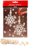 Creative mini kit Kerststerren Macramé - hoogte 10 cm