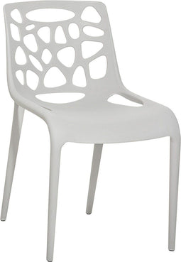 MORGAN - Tuinstoel - Grijs - Synthetisch materiaal