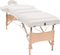 vidaXL - Massagetafel- - en - krukset - inklapbaar - 3 - zones - 10 - cm - dik - wit