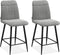 Barstoel Pumba - Lichtgrijs (set van 2 stoelen)