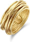 Casa Jewelry Ring Wikkel - Goud Verguld - Breedte 12 mm - Zilver