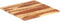 vidaXL - Tafelblad - 25-27 - mm - 80x80 - cm - massief - acaciahout