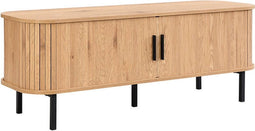 Stockholm TV Meubel - 120 x 40 x 45 cm - Strak Scandinavisch Design met Schuifdeuren