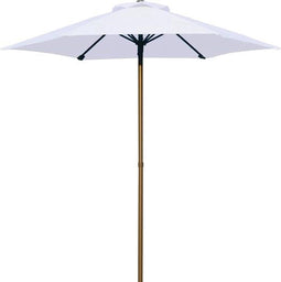PimXL Parasol - Ø200cm - Push-up systeem - Wit