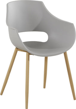 Stoel Alice 110 2er-Set Grijs