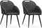 Stoel Belize - Antraciet (set van 2 stoelen)