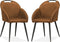 Stoel Belize - Cognac (set van 2 stoelen)