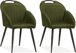 Stoel Belize - Mosgroen (set van 2 stoelen)