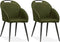 Stoel Belize - Mosgroen (set van 2 stoelen)