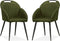Stoel Belize - Mosgroen (set van 2 stoelen)
