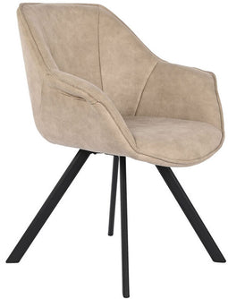 Stoel DKD Home Decor Zwart Beige 64 x 67 x 85 cm