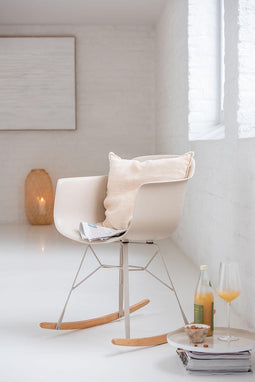 Stoel | kunststof | beige | 69x56.5x (h)79 cm