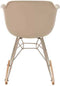 Stoel | kunststof | beige | 69x56.5x (h)79 cm