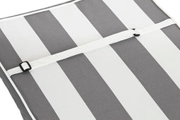 Stoelkussen DKD Home Decor Grijs Wit (42 x 4 x 115 cm)